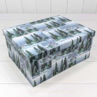 Коробки Прямоугольные Набор 1/10 34*26*15,3 "Ели" 1/6 Арт: 730604/1683