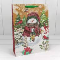 Пакет подарочный Крафт &quot;Новогодний&quot; (микс) 33*45*15 1/20 1/120 Арт: 300367A - Пакет подарочный Крафт "Новогодний" (микс) 33*45*15 1/20 1/120 Арт: 300367A