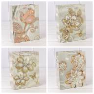 Пакет подарочный с блёстками "Цветы" (микс 202) 18*23*10 230г 1/20 1/360 Арт: 000202E - Пакет подарочный с блёстками "Цветы" (микс 202) 18*23*10 230г 1/20 1/360 Арт: 000202E