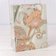 Пакет подарочный с блёстками "Цветы" (микс 202) 18*23*10 230г 1/20 1/360 Арт: 000202E - Пакет подарочный с блёстками "Цветы" (микс 202) 18*23*10 230г 1/20 1/360 Арт: 000202E