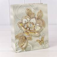 Пакет подарочный с блёстками "Цветы" (микс 202) 18*23*10 230г 1/20 1/360 Арт: 000202E - Пакет подарочный с блёстками "Цветы" (микс 202) 18*23*10 230г 1/20 1/360 Арт: 000202E