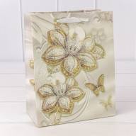 Пакет подарочный с блёстками "Цветы" (микс 202) 18*23*10 230г 1/20 1/360 Арт: 000202E - Пакет подарочный с блёстками "Цветы" (микс 202) 18*23*10 230г 1/20 1/360 Арт: 000202E