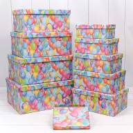 Коробки Прямоугольные Набор 1/10 34*26*15,3 "Воздушные шарики" 1/6 Арт: 721604/1831 - Коробки Прямоугольные Набор 1/10 34*26*15,3 "Воздушные шарики" 1/6 Арт: 721604/1831