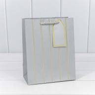 Пакет подарочный с тиснением "Полосы" (микс) 18*23*10 210г 1/20 1/360 Арт: 000490E - Пакет подарочный с тиснением "Полосы" (микс) 18*23*10 210г 1/20 1/360 Арт: 000490E