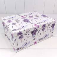 Коробки Прямоугольные Набор 1/10 34*26*15,3 "Лаванда на белом фоне" 1/6 Арт: 721604/1832 - Коробки Прямоугольные Набор 1/10 34*26*15,3 "Лаванда на белом фоне" 1/6 Арт: 721604/1832