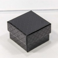 Коробка Квадратная 5*5*3 "Ромбики" Чёрный 1/24 1/720 Арт: 61255/7