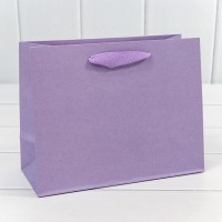 Пакет подарочный Крафт "Люкс" 23*18*10 210г Сиреневый 1/10 1/360 Арт: 000221EA/2072