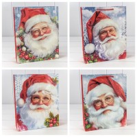 Пакет подарочный "Новый год" (микс 409) 26*32*10 210г 1/20 1/240 Арт: 300409C