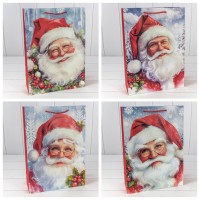 Пакет подарочный "Новый год" (микс 409) 30*41,5*12 210г 1/20 1/120 Арт: 300409A