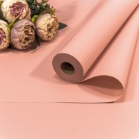 Плёнка 58см 800г матовая "Корейская" 55мкм Персиковый 1/12 Арт: 1838/4032