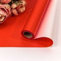 Плёнка 0,58*10м двухсторонняя 60мкм Алый/Серебристый 1/30 Арт: 1604/2347