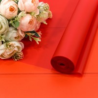 Плёнка 0,59*34м 900г матовая однотонная 55мкм Красный-2347 1/6 1/12 Арт: 90057/2347