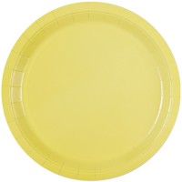 Тарелка Пастель желтая 23см 6шт/G   Арт.1502-4910