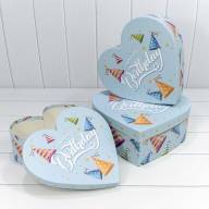 Коробки "Сердце" Набор 1/3 33*32*11,5 Голубой 1/12 Арт: 7203010/2 - Коробки "Сердце" Набор 1/3 33*32*11,5 Голубой 1/12 Арт: 7203010/2