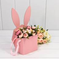 Коробка Сборная 18*9,5*31 "Зайка" Розовый 1/10 1/80 Арт: 720796/2 - Коробка Сборная 18*9,5*31 "Зайка" Розовый 1/10 1/80 Арт: 720796/2