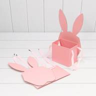 Коробка Сборная 18*9,5*31 "Зайка" Розовый 1/10 1/80 Арт: 720796/2 - Коробка Сборная 18*9,5*31 "Зайка" Розовый 1/10 1/80 Арт: 720796/2