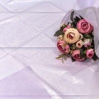 Бумага в листах "Тишью" 50*66 (10 шт.) 27г Сиреневый 1/120 Арт: 000102/27