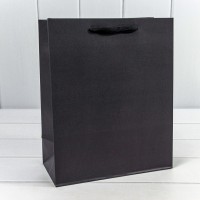 Пакет подарочный Крафт "Люкс" 26*32*13 210г Чёрный 1/10 1/240 Арт: 000221C/11
