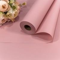 Плёнка 58см 800г матовая "Корейская" 55мкм Розовый-699 1/12 Арт: 1838/699