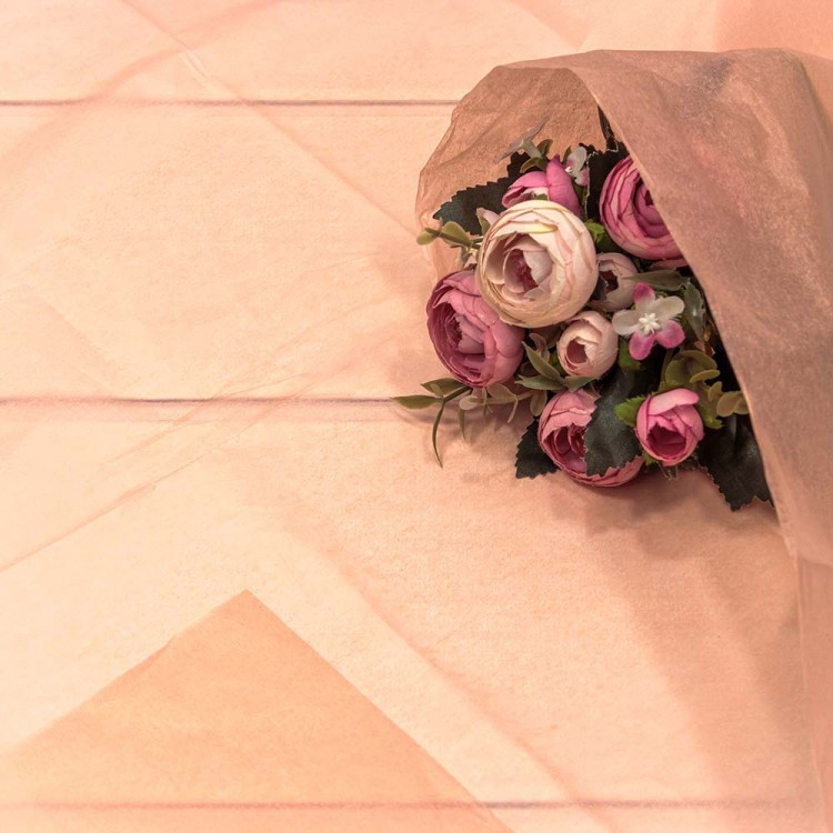 Бумага в листах "Тишью" 50*66 (10 шт.) Персиковый 1/250 Арт: 000100/8