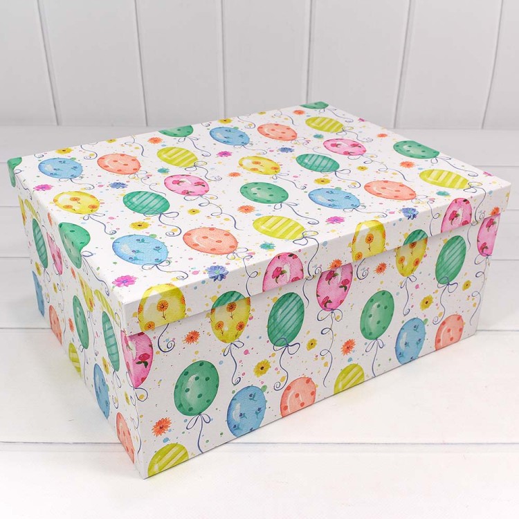 Коробки Прямоугольные Набор 1/10 34*26*15,3 "Шарики с верёвочками" 1/6 Арт: 721604/1486