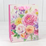Пакет подарочный "Цветы" (микс 225) 18*23*10 210г 1/20 1/360 Арт: 000225E - Пакет подарочный "Цветы" (микс 225) 18*23*10 210г 1/20 1/360 Арт: 000225E