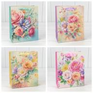 Пакет подарочный "Цветы" (микс 225) 26*32*10 210г 1/20 1/240 Арт: 000225C - Пакет подарочный "Цветы" (микс 225) 26*32*10 210г 1/20 1/240 Арт: 000225C