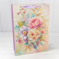 Пакет подарочный "Цветы" (микс 225) 30*41,5*12 210г 1/20 1/80 Арт: 000225A - Пакет подарочный "Цветы" (микс 225) 30*41,5*12 210г 1/20 1/80 Арт: 000225A