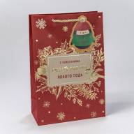 Пакет подарочный Крафт с тиснением "Новый год" (микс 436) 20*30*10 170г 1/20 1/240 Арт: 300436K - Пакет подарочный Крафт с тиснением "Новый год" (микс 436) 20*30*10 170г 1/20 1/240 Арт: 300436K