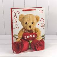 Пакет подарочный "Мишки с сердцами" (микс) 31*42*12 210г 1/20 1/120 Арт: 00016A - Пакет подарочный "Мишки с сердцами" (микс) 31*42*12 210г 1/20 1/120 Арт: 00016A