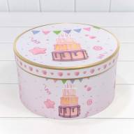 Коробки Круглые Набор 1/3 26*14 Сиреневый 1/12 Арт: 7202610/1 - Коробки Круглые Набор 1/3 26*14 Сиреневый 1/12 Арт: 7202610/1