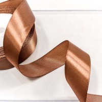 Лента Атласная Сатин 2,5см*25ярд Шоколадный 1/5 1/300 Арт: 562-25/106