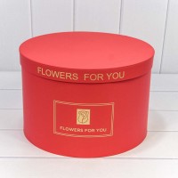Коробки Круглые Набор 1/5 32*21 "Flowers For You" Красный 1/6 Арт: 7202400/4