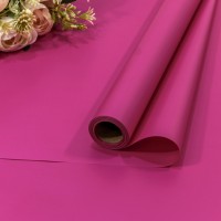Плёнка 0,58*10м матовая "Корейская" 55мкм Глубокий розовый 1/30 Арт: 1638/C