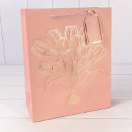 Пакет подарочный с тиснением "Букет" (микс) 26*32*12 210г 1/20 1/240 Арт: 000330C 1 - Пакет подарочный с тиснением "Букет" (микс) 26*32*12 210г 1/20 1/240 Арт: 000330C 1