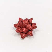 Бант-звезда 3,8 см "Блеск" Красный 1/12 1/100 упак. Арт: 500564-38/3
