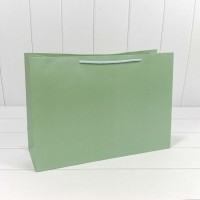 Пакет подарочный "Фактура" Зелёный 45*32*15 210г 1/20 1/120 Арт: 300480AA/8