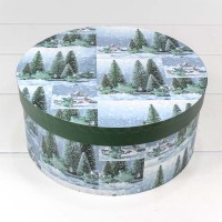 Коробки Круглые Набор 1/3 25,5*11,5 "Ели" 1/12 Арт: 7302245/1683