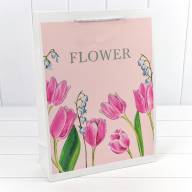 Пакет подарочный с тиснением "Flower" (микс) 30*41,5*12 210г 1/20 1/80 Арт: 000254A - Пакет подарочный с тиснением "Flower" (микс) 30*41,5*12 210г 1/20 1/80 Арт: 000254A