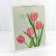 Пакет подарочный с тиснением "Flower" (микс) 30*41,5*12 210г 1/20 1/80 Арт: 000254A - Пакет подарочный с тиснением "Flower" (микс) 30*41,5*12 210г 1/20 1/80 Арт: 000254A