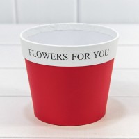 Коробка "Ваза для цветов" 10,5*12 "Flowers For You" Красный 1/10 1/120 Арт: 720790/5 1