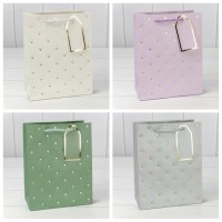 Пакет подарочный с тиснением "Сердечки" (микс 2) 18*23*10 210г 1/20 1/360 Арт: 000545E