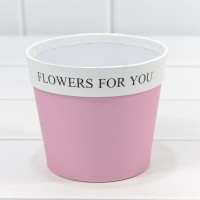 Коробка "Ваза для цветов" 10,5*12 "Flowers For You" Розовый 1/10 1/120 Арт: 720790/2 1