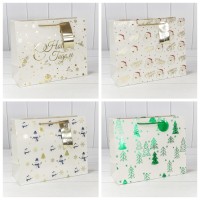 Пакет подарочный "Новый год" (микс 402) 32*26*13 1/20 1/240 Арт: 300402CA