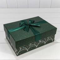 Коробки Прямоугольные Набор 1/3 28*21*11 с бантом Зелёный 1/24 Арт: 720300-553 - Коробки Прямоугольные Набор 1/3 28*21*11 с бантом Зелёный 1/24 Арт: 720300-553