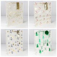 Пакет подарочный "Новый год" (микс 402) 33*45*15 210г 1/20 1/80 Арт: 300402A