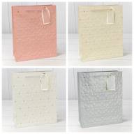 Пакет подарочный с тиснением "Цветочки" (микс) 26*32*12 210г 1/20 1/240 Арт: 000546C - Пакет подарочный с тиснением "Цветочки" (микс) 26*32*12 210г 1/20 1/240 Арт: 000546C