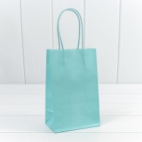 Пакет подарочный Крафт Голубой 13*21*8 120г 1/20 1/480 Арт: 214G/635
