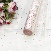 Плёнка 0,7м 500г прозрачная с печатью 16 Красный 1/10 Арт: 70016/2