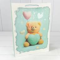 Пакет подарочный с тиснением "Мишки" (микс) 30*41,5*12 210г 1/20 1/120 Арт: 000314A - Пакет подарочный с тиснением "Мишки" (микс) 30*41,5*12 210г 1/20 1/120 Арт: 000314A